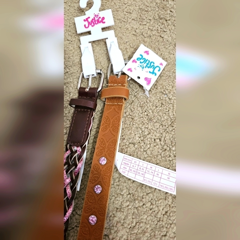 Two Justice Girls Belts - Picture 3 of 5